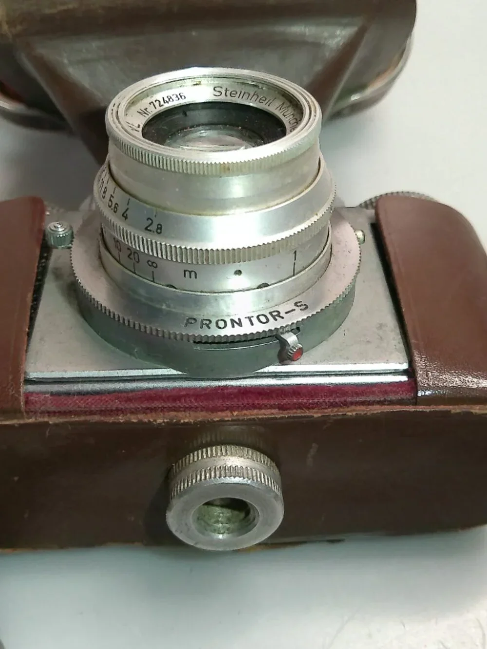 Braun Paxette Vintage Camera Steinheil Cassar 45mm f/2.8 Prontor-S w/ Case